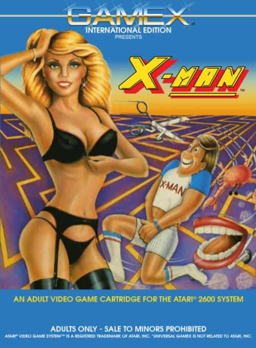 X-man box art for Atari 2600